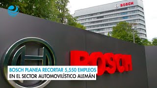 Bosch planea recortar 5550 empleos en el sector automovilístico alemán [upl. by Yrrep]