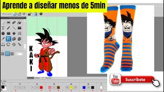 diseña en menos de 5 min para fabricar tus calcetines DISEÑOS ANIMES [upl. by Nereil658]