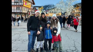 Leavenworth Christmas lights amp skiing  tubing on a Ski Hill December 2023 [upl. by Thad736]