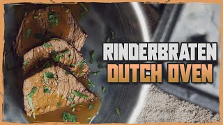 Rinderschmorbraten aus dem Dutch Oven  Rezept Anleitung [upl. by Eelame]