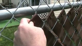 Vinyl Privacy Fence Weave  Easy How To Video [upl. by Maire360]