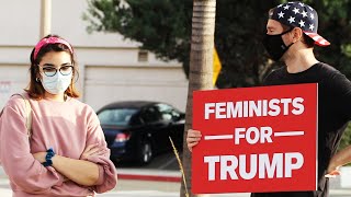 Feminists For Trump Prank ATTACKED By SJWs [upl. by Flanagan163]