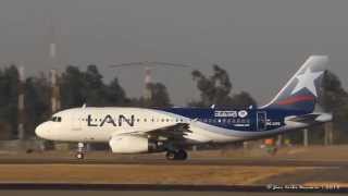 LAN Ecuador Airbus A319132 HCCPZ quotCopa América Chile 2015quot despegando desde SCEL a SEGU [upl. by Biamonte]