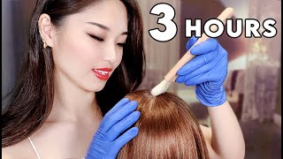 ASMR Sleep Recovery  3 Hours of Hair Treatments amp Styling [upl. by Idnak]