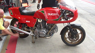 Ducati 900 Mike Hailwood Replica Ducati Speed Days Red Bull Ring 2915 classic motorcycle racing [upl. by Edwin]