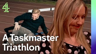 Rob Beckett nearly VOMITS During Track Task  Victoria CorenMitchell amp Tim Key  Taskmaster [upl. by Eelnodnarb998]