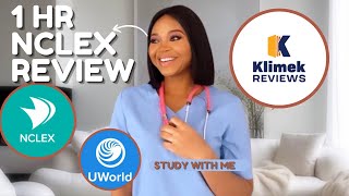 NCLEX REVIEW  1 HR COMPREHENSIVE Nclex Review using Mark K Uworld Simple Nursing PART 3 [upl. by Elleiand]