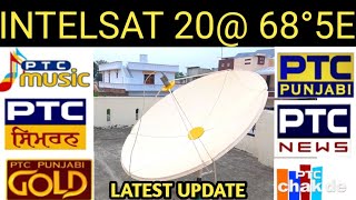 Intelsat 20 at 685°E latest update  Track on solid 6 feet Dish antenna [upl. by Arutnev]