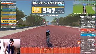 Zwift Academy 2024  Workout 6  17th Sep 2024 10 min at 461 W [upl. by Ayrad]