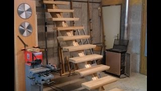 Fabrication dun escalier partie 2Build an oak staircase Part2 [upl. by Erie]