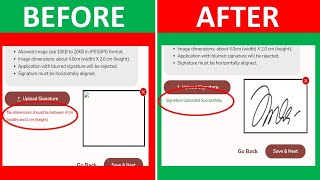 SSC Signature Upload Problem Solved 🤩  How To Upload Signature On SSC Website Without Any Problem [upl. by Sad]