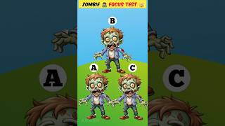 Focus your eyesFind the Zombie CartoonZombietestfocustestYoutubeshotgameseyetestanimation [upl. by Annek]