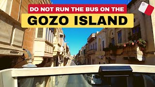 One day in Gozo Island Malta by doubledecker bus [upl. by Venterea]