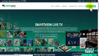 how to activate subscriptiontrial account of smartview iptv [upl. by Felizio]