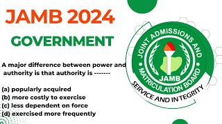 JAMB GOVERNMENT PAST QUESTIONS AND ANSWERS TUTORIALS LIKELY GOVERNMENT JAMB QUESTIONS jamb2024 [upl. by Toshiko107]