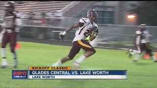 Glades CentralLake Worth football highlights [upl. by Alyehc]