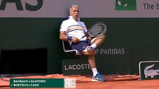 FUNNIEST Tennis Match EVER You Wont Stop Laughing 3 Mansour Bahrami Trick Shots [upl. by Lief]