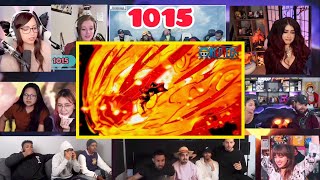 LUFFY USES RED ROC  One Piece  Episode 1015 Reaction Mashup onepiecereaction [upl. by Julianne]