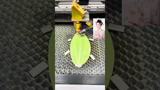 A leaf production process leaf engraving machine entrepreneurship stall shorts [upl. by Weight]