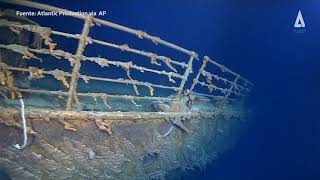 Revelan nuevo video del Titanic en el fondo del mar [upl. by Idnil]