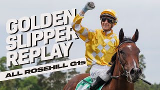 2024 Golden Slipper To Lady Of Camelot  Rosehill Group 1 Race Replays  Via Sistina Riff Rocket [upl. by Bazar]