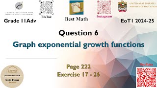 Graphing exponential functions  Q6 P2  11A  EoT1 [upl. by Atiuqahs]