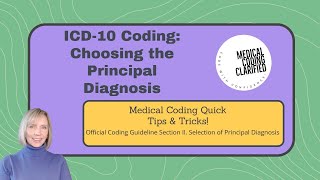 ICD 10 Coding Choosing the Principal Diagnosis [upl. by Llamaj17]