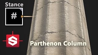 Parthenon Column  Substance Designer Material Breakdown [upl. by Natsyrk220]