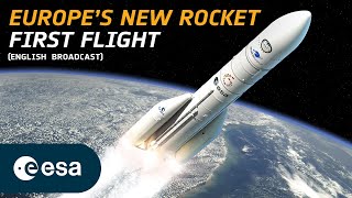 Ariane 6 first flight Official broadcast [upl. by Mokas]