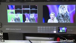 Greenscreen Chromakey Demo using the Blackmagic Design ATEM Production Studio 4K Switcher [upl. by Sackville]