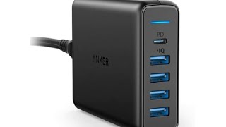 Fonte de alimentação PowerPort Speed ANKER USB e USBC 60W de potência Carregamento Rápido [upl. by Yasnil]