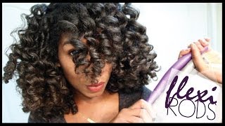 How To Cheat A Flexi Rod Set  EASY Technique Heatless Curls  Naptural85 Natural Hair [upl. by Wildermuth687]