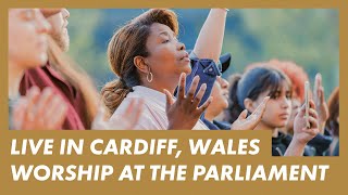 LIVE Cardiff Wales · Presence Worship on the Streets · PRAYER FOR ISRAEL amp THE WORLD · The Senedd [upl. by Xad7]