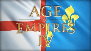 Old Patch Lucifer the Lightbringer English vs Beasty French  Age of Empires 4 Replay [upl. by Cristin822]