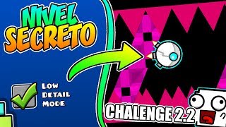 NIVEL SECRETO EN UN CHALLENGE DE ¿GEOMETRY DASH 22  VRO [upl. by Oraneg]