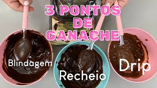 3 Tipos de ganaches em pontos diferentes [upl. by Eilla]