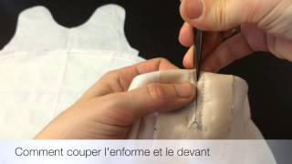 Tuto couture  Boutonnière passepoilée exemple sur une gigoteuse  fente ceinture de sécurité [upl. by Angell]