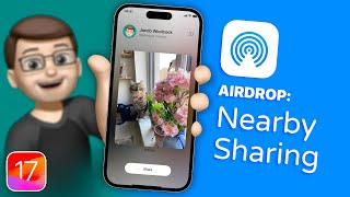 How to use the New AirDrop Nearby Sharing Mode on iOS 17 [upl. by Odie]