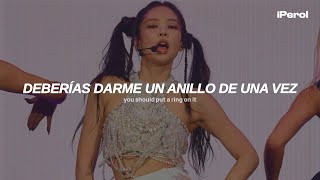 JENNIE  You amp Me Coachella vers Español  Lyrics [upl. by Lavinie]