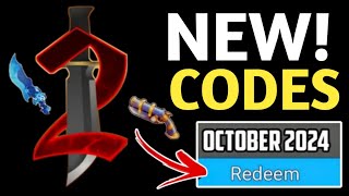 NEW CODES ⚠️ WORKING MM2 CODES IN 2024  ROBLOX MURDER MYSTERY CODES 2024 [upl. by Mauricio]