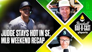 Aaron Judge shows up in San Fran Tommy Pham’s ready to fight  Baseball BarBCast  Yahoo Sports [upl. by Ariamat]