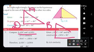 10th maths  Pythagoras theorem [upl. by Ardnohsal617]