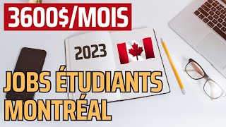 8 Jobs Étudiants Les Mieux Payés À Montréal au Canada [upl. by Brandyn172]