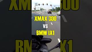 Yamaha XMAX 300 vs BMW IX1 bmw car ix1 ev motorcycle yamaha xmax300 automobile [upl. by Tati]