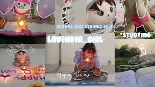 lavendergirl  how to study if you dont enjoy it  school girl diaries ep2 [upl. by Rahab]