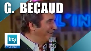 Gilbert Bécaud quotLamour le tabac lalcool et la chansonquot  Archive INA [upl. by Itsuj]