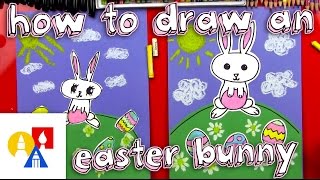 How To Draw A Cartoon Easter Bunny [upl. by Decker]