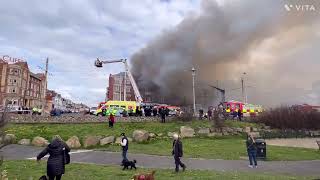 Fire at the hacketts York house hotel [upl. by Gitt]