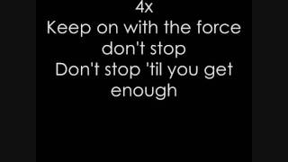 Michael Jackson  Dont Stop til You Get Enough Lyrics [upl. by Gothard]