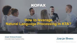 How to leverage Natural Language Processing NLP in Kofax TotalAgility [upl. by Oramug]